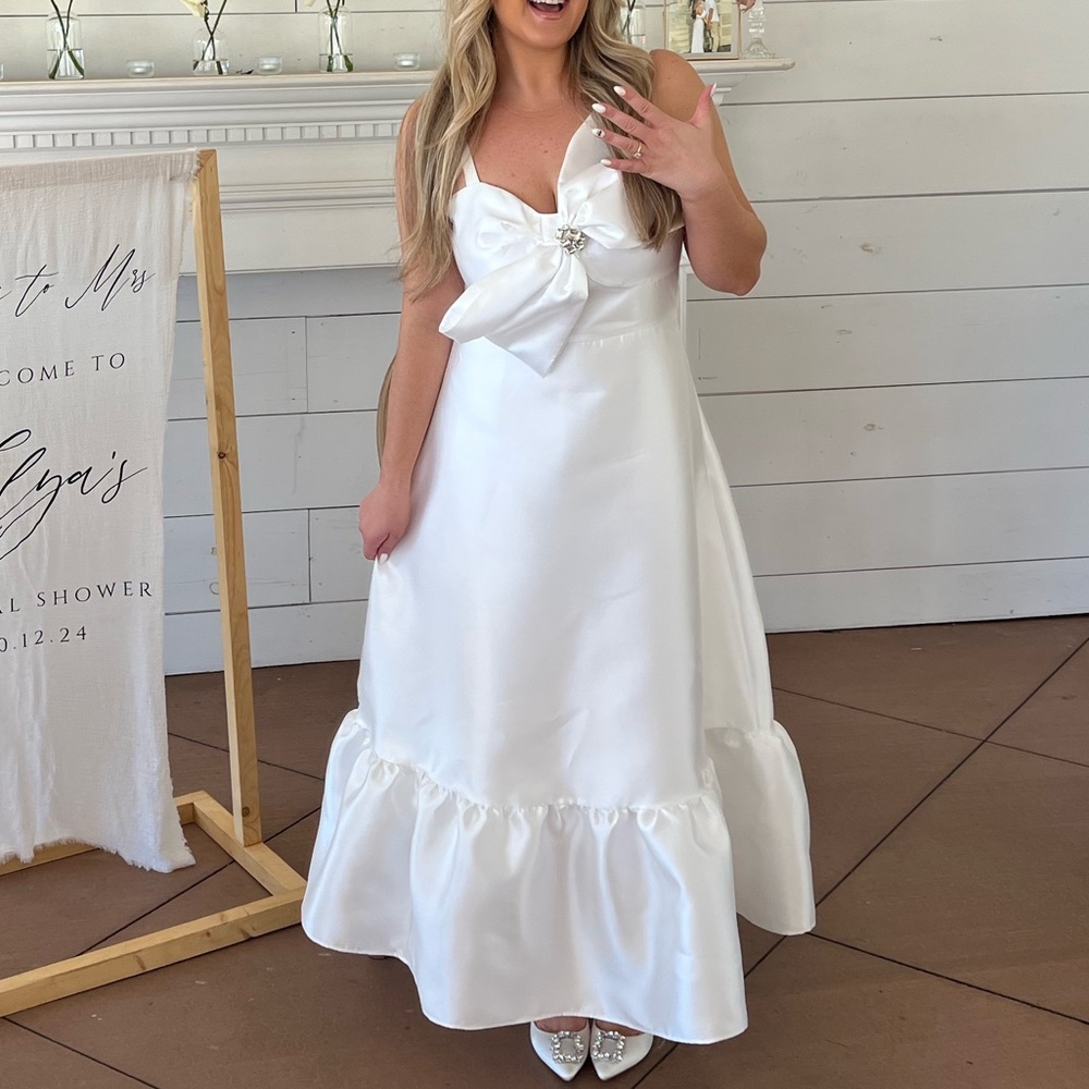 Anthropologie hutch crystal bow tie dress